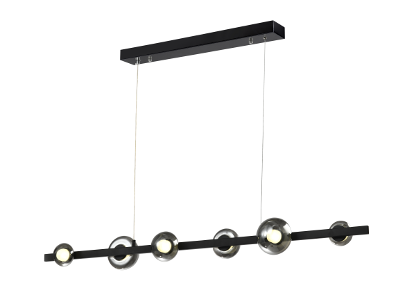 Люстра  подвесная ZORTES FRITTO ZRS.1888.06, Мощность - 24Вт, Тип лампы: LED, В -1650мм / Ш - 1200мм / Г - 120мм