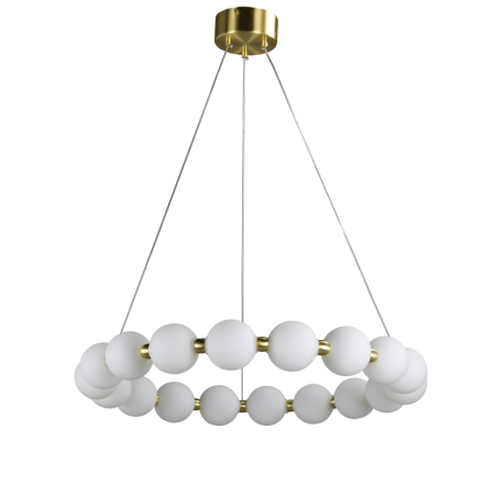 Люстра  подвесная ZORTES KRANZ ZRS.1585.18, Мощность - 80Вт, Тип лампы: LED, В -1580мм / Ш - 640мм / Ш - ø640мм