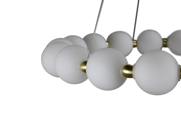 Люстра  подвесная ZORTES KRANZ ZRS.1585.18, Мощность - 80Вт, Тип лампы: LED, В -1580мм / Ш - 640мм / Ш - ø640мм