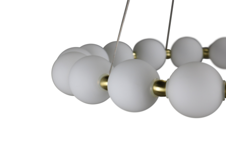 Люстра  подвесная ZORTES KRANZ ZRS.1585.18, Мощность - 80Вт, Тип лампы: LED, В -1580мм / Ш - 640мм / Ш - ø640мм
