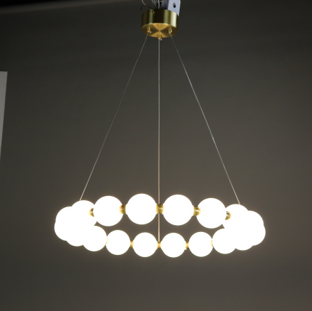 Люстра  подвесная ZORTES KRANZ ZRS.1585.18, Мощность - 80Вт, Тип лампы: LED, В -1580мм / Ш - 640мм / Ш - ø640мм