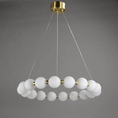 Люстра  подвесная ZORTES KRANZ ZRS.1585.18, Мощность - 80Вт, Тип лампы: LED, В -1580мм / Ш - 640мм / Ш - ø640мм