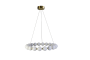 Люстра  подвесная ZORTES KRANZ ZRS.1585.21, Мощность - 100Вт, Тип лампы: LED, В -1580мм / Ш - 735мм / Ш - ø730мм