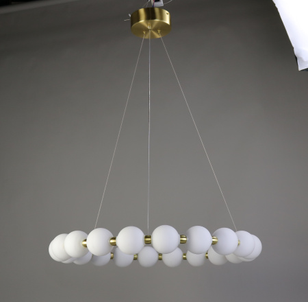 Люстра  подвесная ZORTES KRANZ ZRS.1585.21, Мощность - 100Вт, Тип лампы: LED, В -1580мм / Ш - 735мм / Ш - ø730мм