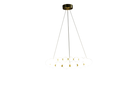 Люстра  подвесная ZORTES KRANZ ZRS.1585.21, Мощность - 100Вт, Тип лампы: LED, В -1580мм / Ш - 735мм / Ш - ø730мм