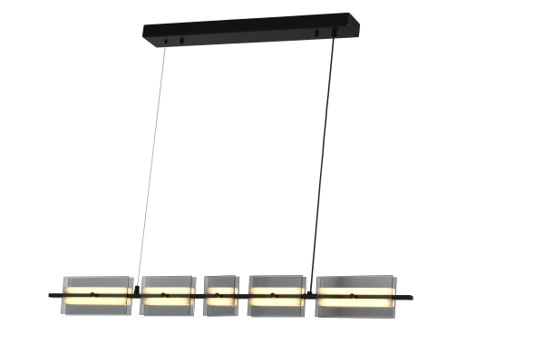 Люстра  подвесная ZORTES LOFT ZRS.1802.100, Мощность - 18Вт, Тип лампы: LED, В -1500мм / Ш - 1025мм / Г - 150мм