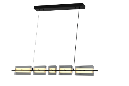 Люстра  подвесная ZORTES LOFT ZRS.1802.100, Мощность - 18Вт, Тип лампы: LED, В -1500мм / Ш - 1025мм / Г - 150мм