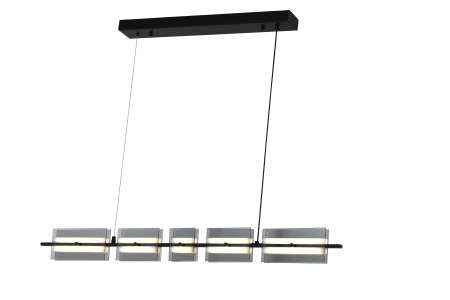 Люстра  подвесная ZORTES LOFT ZRS.1802.100, Мощность - 18Вт, Тип лампы: LED, В -1500мм / Ш - 1025мм / Г - 150мм