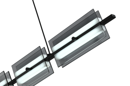 Люстра  подвесная ZORTES LOFT ZRS.1802.100, Мощность - 18Вт, Тип лампы: LED, В -1500мм / Ш - 1025мм / Г - 150мм