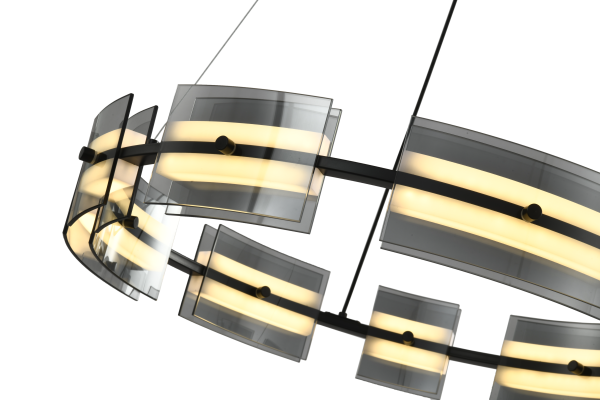 Люстра  подвесная ZORTES LOFT ZRS.1802.60, Мощность - 36Вт, Тип лампы: LED, В -1500мм / Ш - ø600мм / Г - 600мм