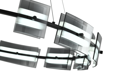 Люстра  подвесная ZORTES LOFT ZRS.1802.80, Мощность - 40Вт, Тип лампы: LED, В -1500мм / Ш - ø800мм / Г - 800мм