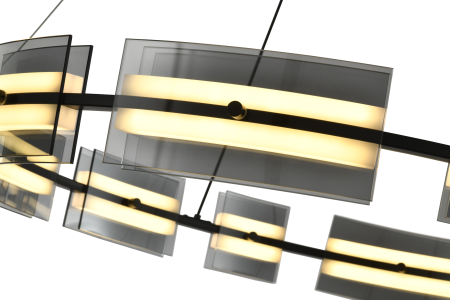 Люстра  подвесная ZORTES LOFT ZRS.1802.80, Мощность - 40Вт, Тип лампы: LED, В -1500мм / Ш - ø800мм / Г - 800мм