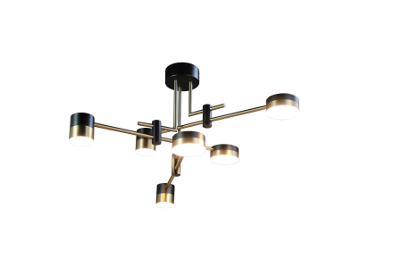 Люстра  подвесная ZORTES LUNAR ZRS.1805.06, Мощность - 60Вт, Тип лампы: LED, В -380мм / Ш - 600мм / Ш - ø600мм
