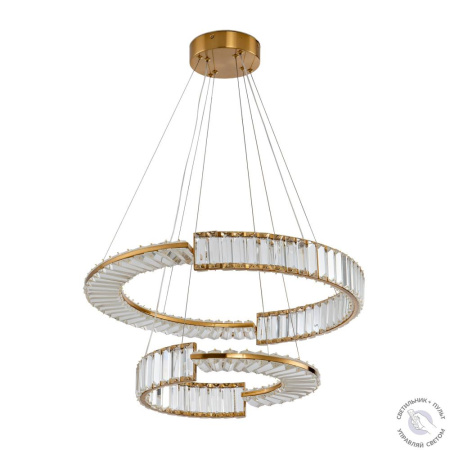 Подвесная люстра Zortes Moi ZRS.1201.02, Мощность - 60Вт, Тип лампы: LED, В -1200мм/500мм / Ш - ø600+400мм