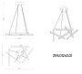 Подвесной Потолочный светильник ZORTES AVEN ZRS.01243.01, Мощность - 50Вт, Тип лампы: LED, В -1500мм/700мм / Ш - 650мм
