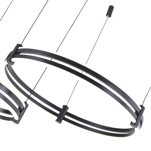 Подвесной светильник Zortes DUBLE-R ZRS.27510.02, Мощность - 125Вт, Тип лампы: LED, В -1500мм/350мм / Ш - Ø400мм+600мм