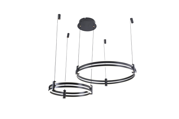Подвесной светильник Zortes DUBLE-R ZRS.27510.02, Мощность - 125Вт, Тип лампы: LED, В -1500мм/350мм / Ш - Ø400мм+600мм