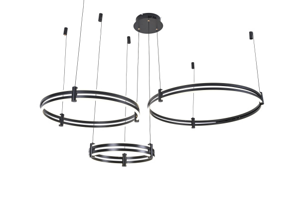Подвесной светильник Zortes DUBLE-R ZRS.27510.03, Мощность - 228Вт, Тип лампы: LED, В -1500мм/350мм / Ш - Ø400мм+600мм+800мм