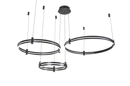Подвесной светильник Zortes DUBLE-R ZRS.27510.03, Мощность - 228Вт, Тип лампы: LED, В -1500мм/350мм / Ш - Ø400мм+600мм+800мм