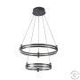 Подвесной светильник Zortes DUBLE-R ZRS.30514.09, Мощность - 125Вт, Тип лампы: LED, В -1500мм/350мм / Ш - Ø400мм+600мм