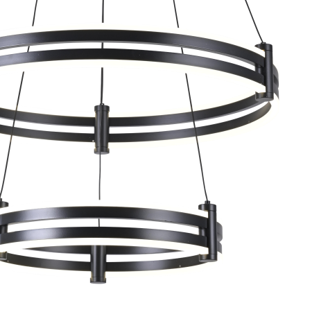 Подвесной светильник Zortes DUBLE-R ZRS.30514.09, Мощность - 125Вт, Тип лампы: LED, В -1500мм/350мм / Ш - Ø400мм+600мм