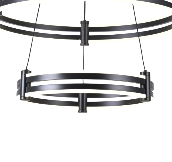Подвесной светильник Zortes DUBLE-R ZRS.30514.09, Мощность - 125Вт, Тип лампы: LED, В -1500мм/350мм / Ш - Ø400мм+600мм