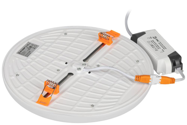 Светильник светодиодный встраиваемый ЭРА LED 12-24-4K квадратный регулируемый 24Вт 4000K