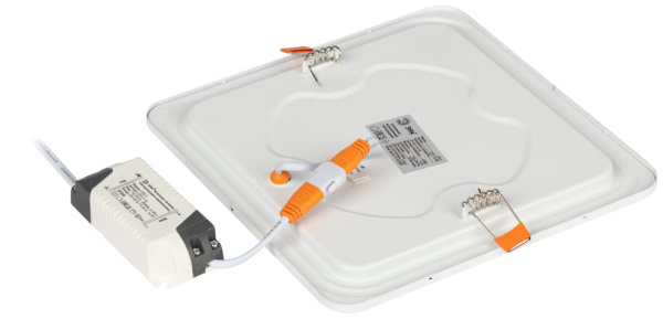 Светильник светодиодный встраиваемый ЭРА LED 2-16-4K квадратный 16Вт 4000К