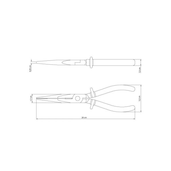 Длинногубцы Tramontina 41008/180 комбинированные 200 мм, с изоляцией 1000 В