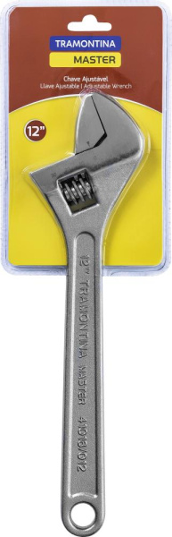 Разводной ключ Tramontina 41016/512 гаечный 30 мм, 300 мм хромированное покрытие