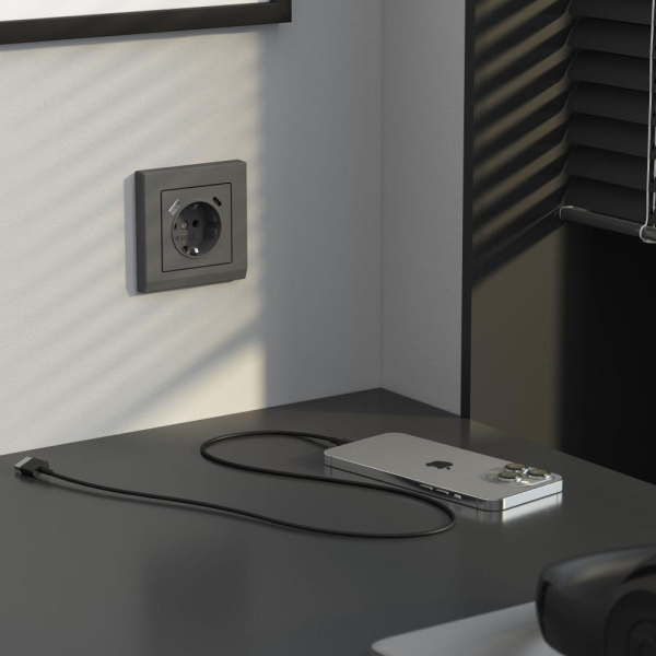 Рамка на 1 пост Stark (графит матовый) W0011864