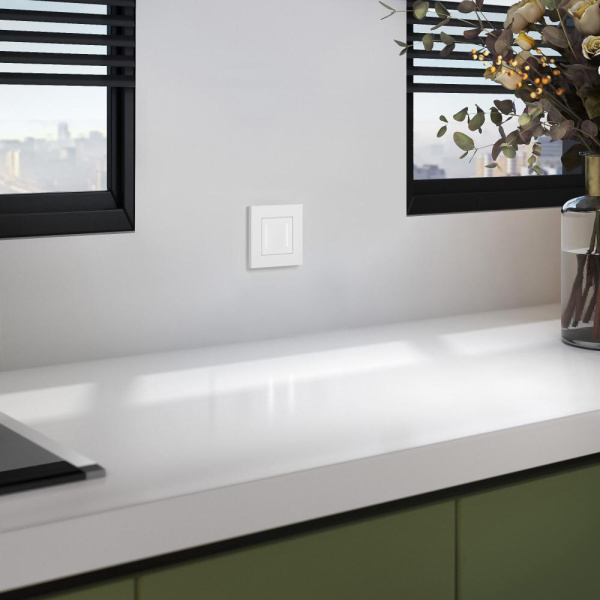 Рамка на 1 пост Slab (белый софт) W0012961