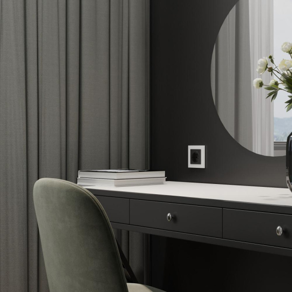 Рамка на 1 пост Slab (белый софт) W0012961