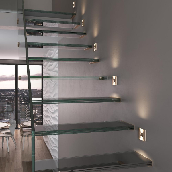 Подсветка LED встраиваемая МУН (шампань) W1154511