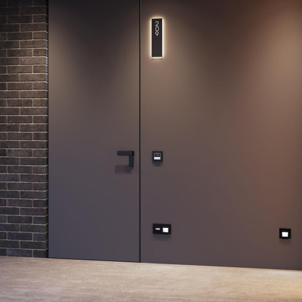 Кнопка звонка с индикацией для отелей (белый) W1114601