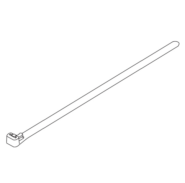 Многоразовая хомут-стяжка 300 х 7,5 мм (серая) (50 шт/уп) Промрукав