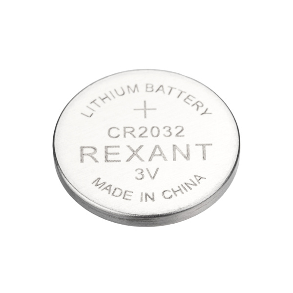 Батарейка литиевая CR2032 3В блистер 1 шт. REXANT