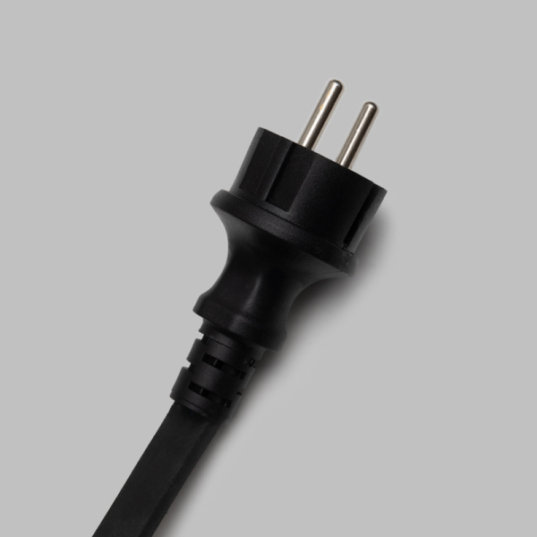 Гирлянда Белт-Лайт 2 жилы, 50м, шаг 40см, 125 патронов E27, IP65, черный плоский провод ПВХ PROconnect