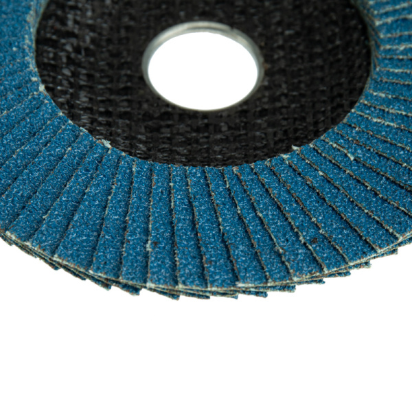 Круг лепестковый торцевой, циркониевый, P120, 125х22,2мм INOX KRANZ