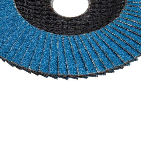 Круг лепестковый торцевой, циркониевый, P60, 125х22,2мм INOX KRANZ