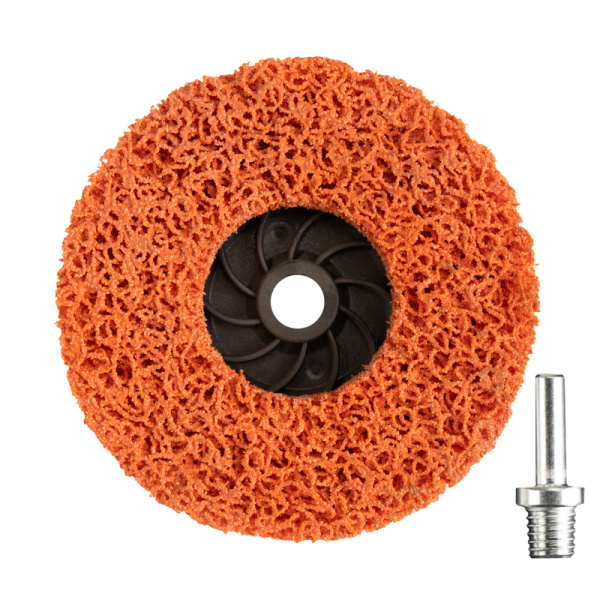Круг зачистной коралловый CERAMIC 125xМ14, быстрая установка, адаптер KRANZ
