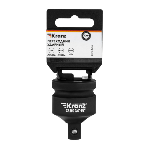 Переходник ударный F3/4" х M1/2" KRANZ