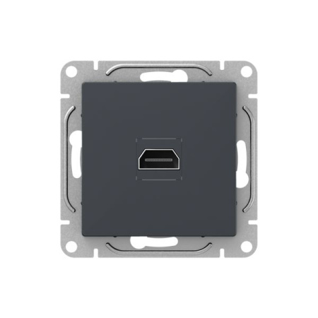 Механизм розетки HDMI, графит Эпика EKF