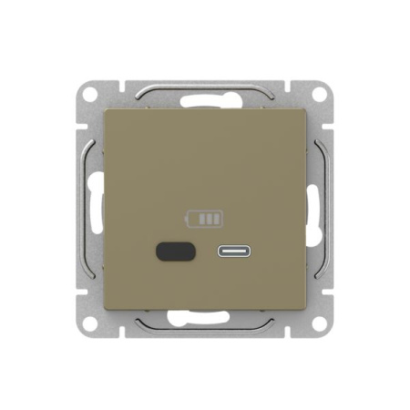 Механизм розетки USB-С, быстрая, шампань Эпика EKF