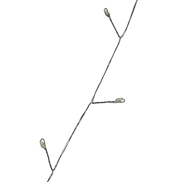 Гирлянда светодиодная Роса Фейерверк с контроллером 40м 1000 LED ТЕПЛЫЙ БЕЛЫЙ IP20 на катушке, зеленый провод NEON-NIGHT