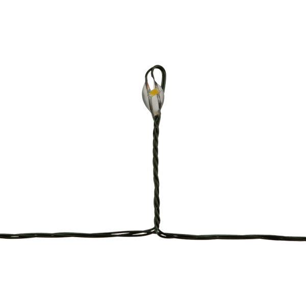 Гирлянда светодиодная Роса Фейерверк с контроллером 40м 1000 LED ТЕПЛЫЙ БЕЛЫЙ IP20 на катушке, зеленый провод NEON-NIGHT