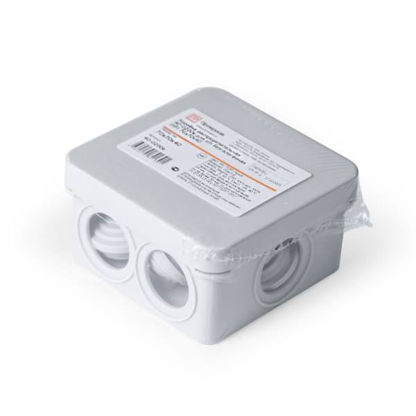 Коробка распределительная 40-0200е для о/п безгалогенная (HF) 70х70х40 (1шт/уп) Промрукав