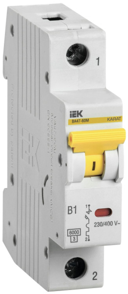 Автоматический выключатель ВА47-60M 1Р 50А 6кА D IEK