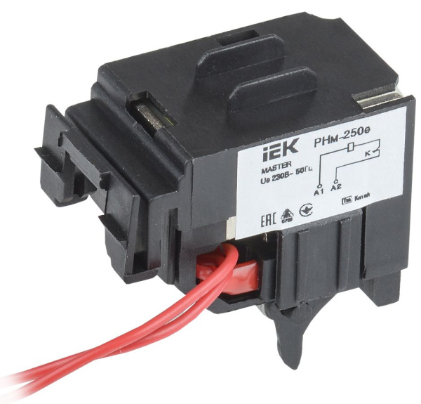 Расцепитель независимый РНм-250е (РНм-35) 220В для ВА88-35 MASTER с электронным расцепителем IEK