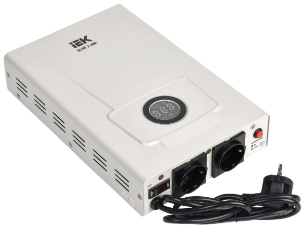 Стабилизатор напряжения настенный SLIM 2кВА IEK